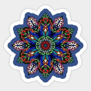 Kashubian Style Mandala 2 Sticker